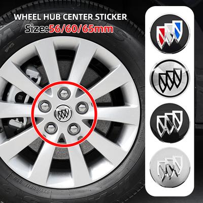 4pcs 56mm 60mm 65mm Car Wheel Center Stickers Hup Emblem For Park Avenue Royaum Enclave Encore LaCrosse Verano Excelle GT