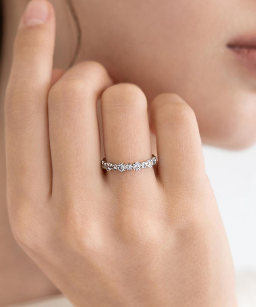 Tatiana Multi Flower Prong Cubic Ring Cr2802