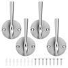 4PCS Hooks Coat Hooks Wall Mounted Clothes Hanger Storage Bedroom Towel Robe Hook for Bedroom Kitchen Balcony Entrance
