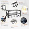 Rxakuded Power Tool Storage Cabinet for Power Tools and Iron Tool Multifunctional for Power Tools and Drills Drills, 3-Tier Wall-Mounted Storage,