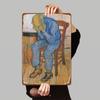 Van Gogh The Old Man in Sorrow Metal Tin Sign Vintage European Style Home Wall Decorative Painting for Living Room