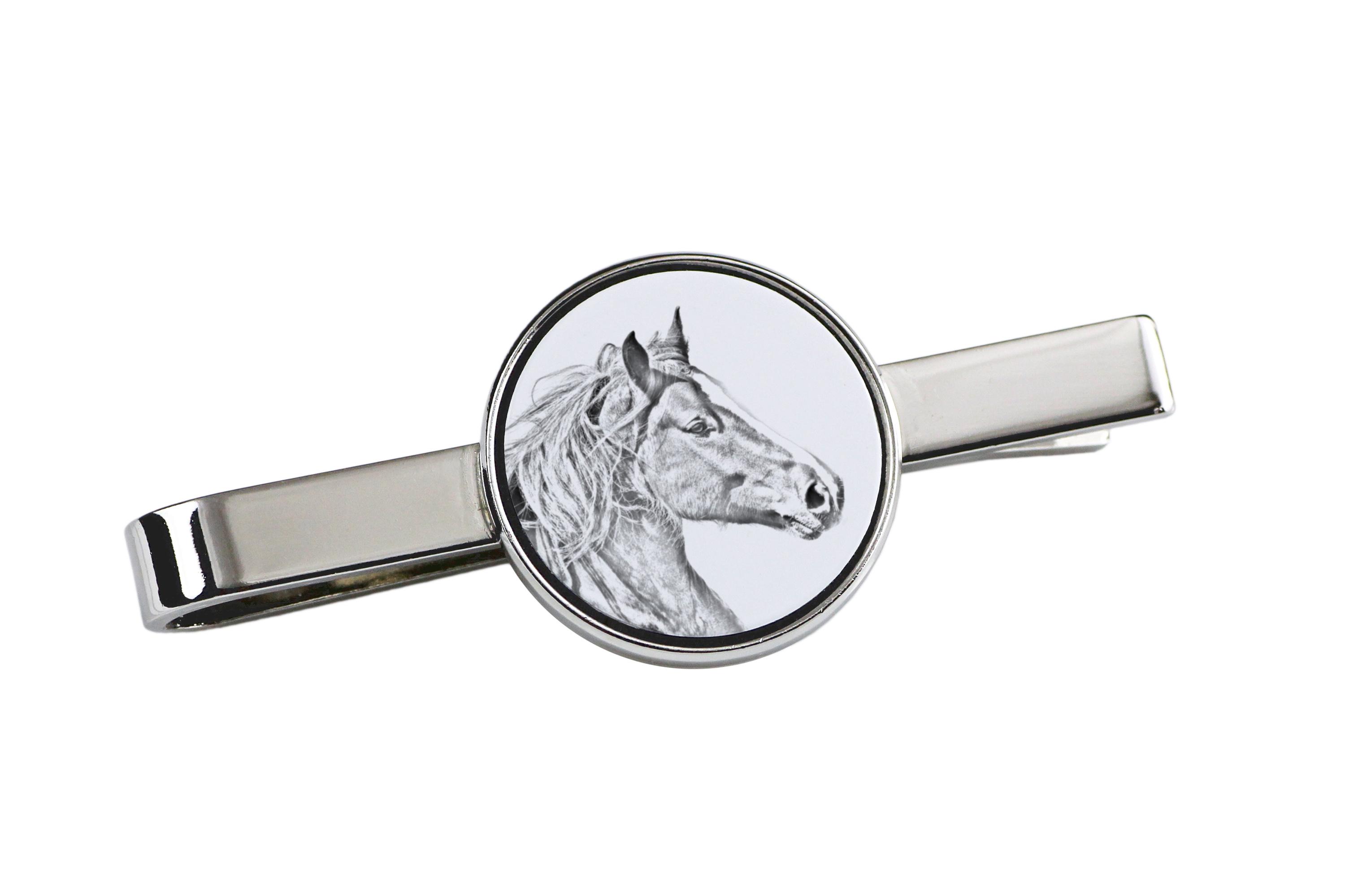 

Freiberger - затиск для краватки з конем, іменний затиск для краватки, унікальний подарунок чоловікові від бренду Art-Dog срібний