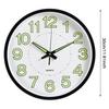 12 Inch 30CM Glow In The Dark Plastic Wall Clock For Bedroom Living Room Decor