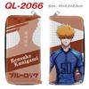 Blue Lock Anime Long Wallet Colorful Zipper Purse Handbag Card Holder Coin Bag Blue Lock Merchandise 1pcs