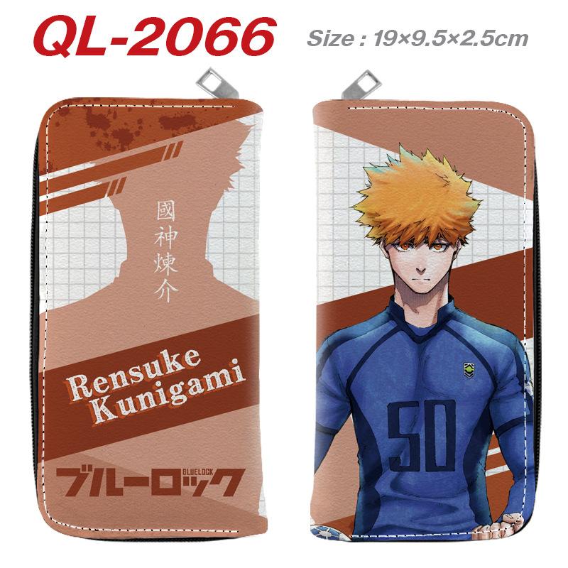 Blue Lock Anime Long Wallet Colorful Zipper Purse Handbag Card Holder Coin Bag Blue Lock Merchandise 1pcs