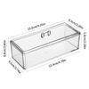 Acrylic Tea Bag Holder Tea Box Coffee Tea Bag Storage and Clear Pantry Organizer for Kitchen with Lid Multi-Compartment