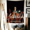 Johnny Hallyday Musical Legend Tapestry Fashion Print Background Cloth Background Wall Hanging Cloth Work Of Art Atmospheric Background Cloth