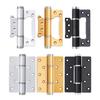 5-Inch Silent Hydraulic Door Closer with Adjustable Automatic Closing and Flat Opening Mother-Child Hinge