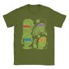 T-shirt Science Turtles da Uomo Ninja Mutanti Rinascimento Tempo Libero 100% Cotone Magliette Girocollo Manica Corta T-shirt Abbigliamento Regalo