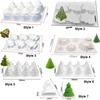 Bakeware Christmas Tree Cake Mold 3D Mousse Mold Soap Chocolate Mould  Christmas Decoration