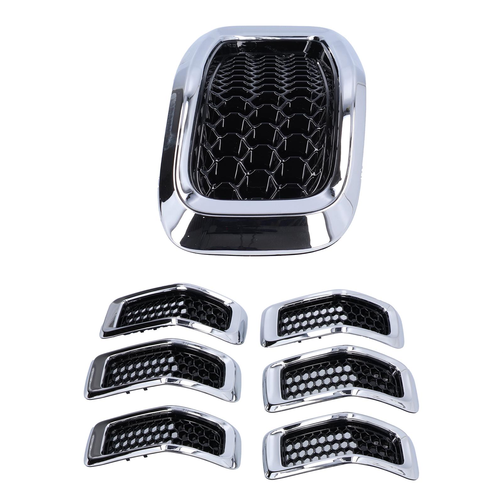 7pcs Front Grille Inserts Grill Guard