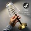 Crystal Retro Table Lamp  Bedroom Bedside Lamp Luxurious Atmosphere Lamp Rechargeable Dimming LED Light