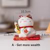 4.2 Inch Ceramic Maneki Neko Ornament Lucky Cat Centerpiece Mascot Figurine Money Box Blessing Fortune Cat Home Decoration Gift