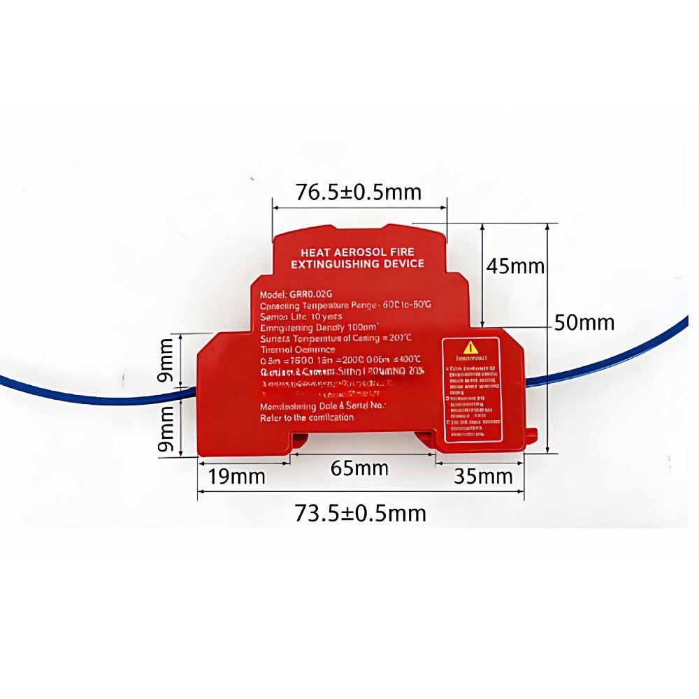 Dual-line Design Automatic Fire Extinguisher  For Distribution Box/Cabinet Engine Compartment