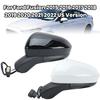 Conjunto de Espelho Retrovisor Lateral 3 Portas Para Ford Fusion 2015 2016 2017 2018 - Versão EUA Plug-In Preto Acessórios para Carro