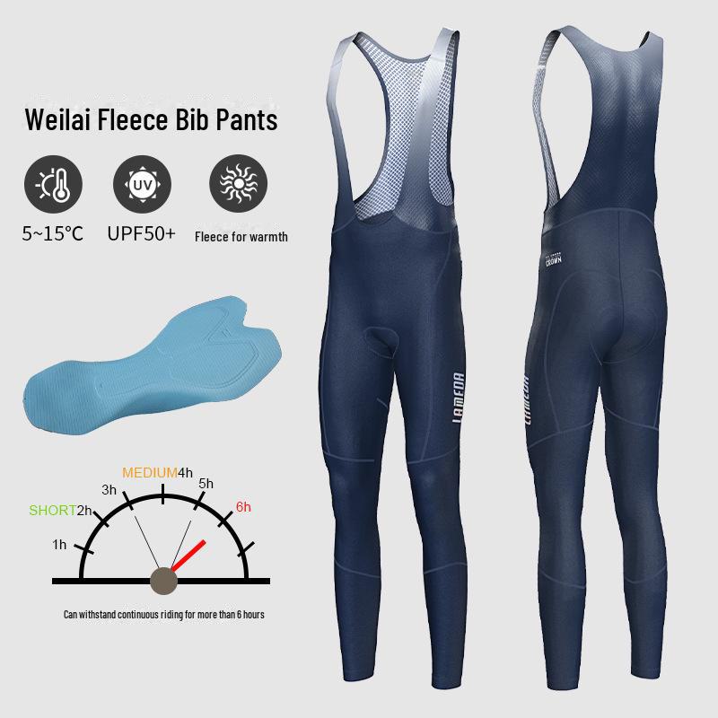 Lampada Men's Fleece-Lined Cycling Trousers for Autumn/Winter
