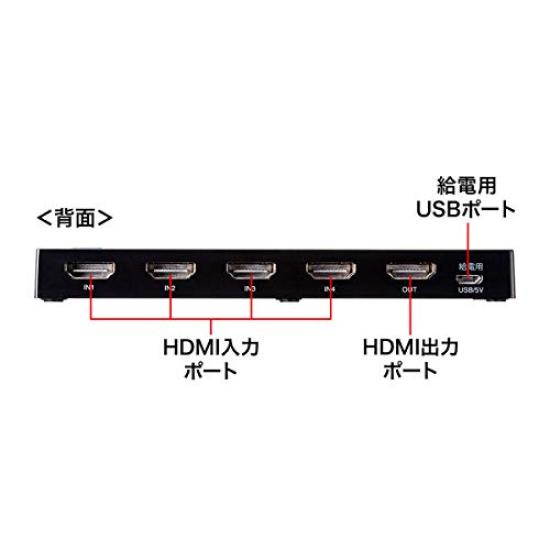 and HDCP Compatible HDMI Switch 1 4K, HDR, 2.2 (4 Inputs, Output) SW-HDR41L