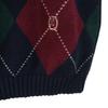 Tommy Hilfiger 90s Old Flag Tag Argyle Pattern Long Sleeve Cotton Knit Sweater Men's Used