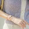 Daniel Wellington QUADRO series watch quartz movement stainless steel strap mother-of-pearl dial female watch simple small square watch DW00100510