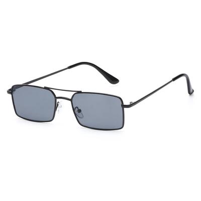 1PC Unisex Rectangle Sunglasses 2021 New Ocean Lens Candy Colors Retro Classic Fashion Small Metal Eyewear Vintage Glasses