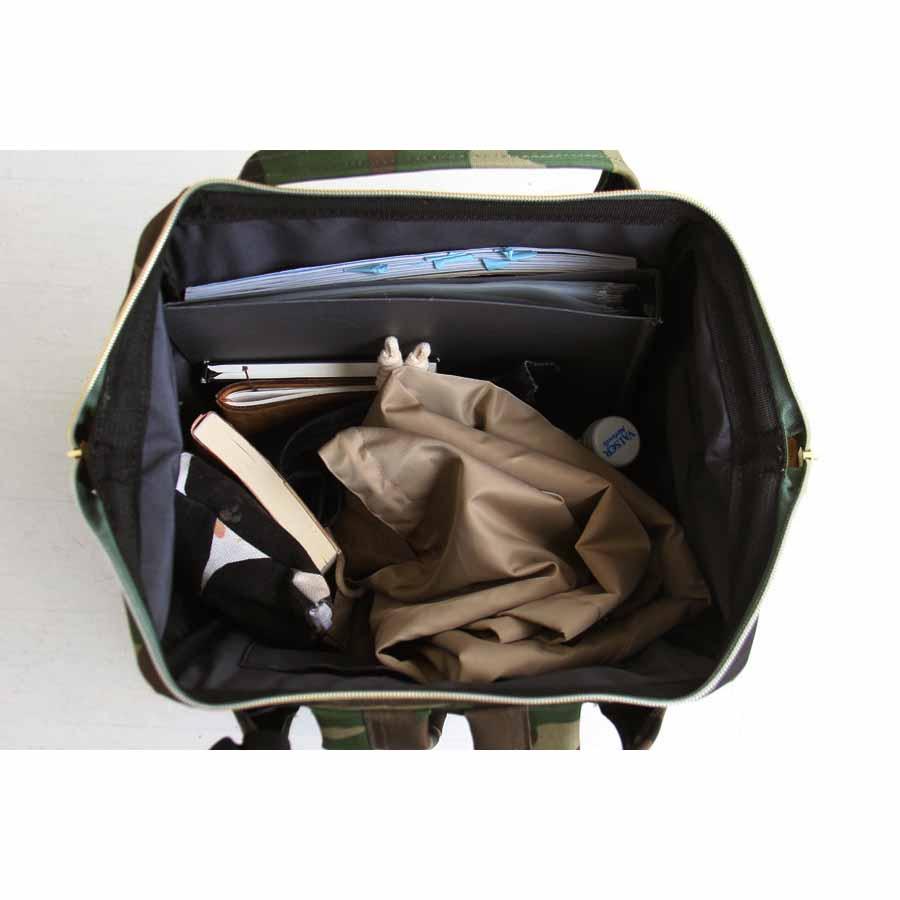 Japan Anello Canvas Backpack Rucksack School Bag With Waterproof Durable Fabric And Multiple Interior Pockets