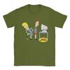 Harajuku Paar Beavis und Butthead kann Computer nicht benutzen T-Shirt Herren Baumwolle Kurzarm Rundhals Sommerkleidung