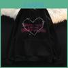 Streetwear Hoodie For Women With Letter Print Polyester Long Sleeve Casual Sweater