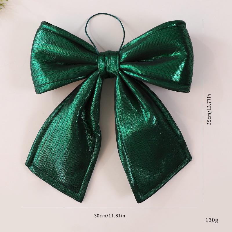 Soft Velvety Fabric Bowknot Christmas Tree Ornament For Mantels Wedding Festival Celebration Decoration