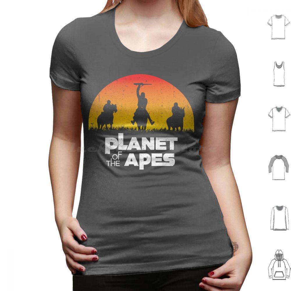 Planet Of The Apes Sunset T Shirt 6xl Cotton Cool Tee Planet Of The Apes Apes Charlton Heston Chimpanzee Film Filthy Animal