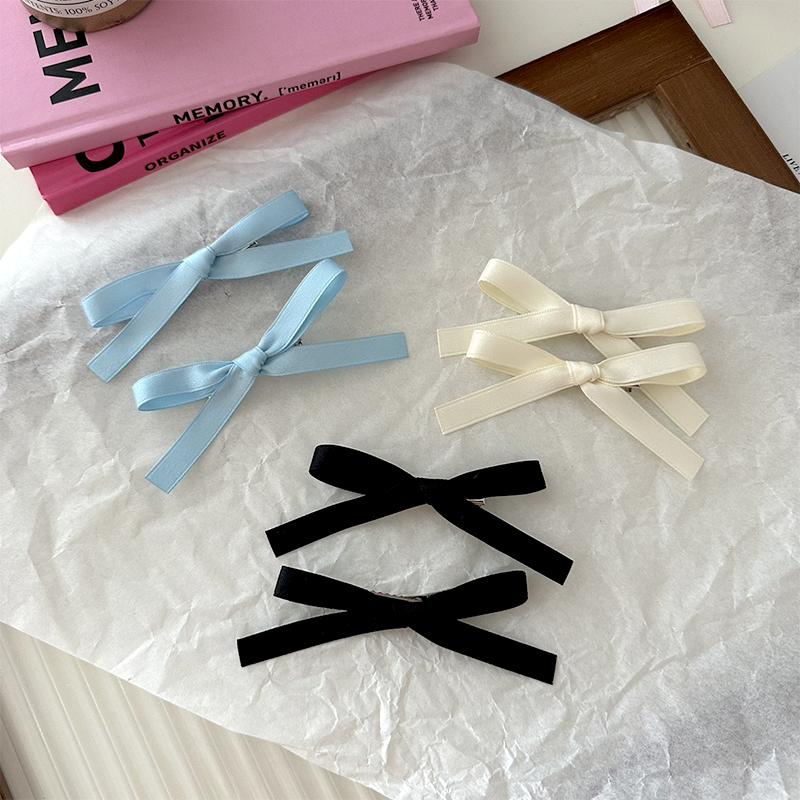 

4 шт., заколки для волос для женщин и девочек, ленты, сладкий бантик, декоративные аксессуары