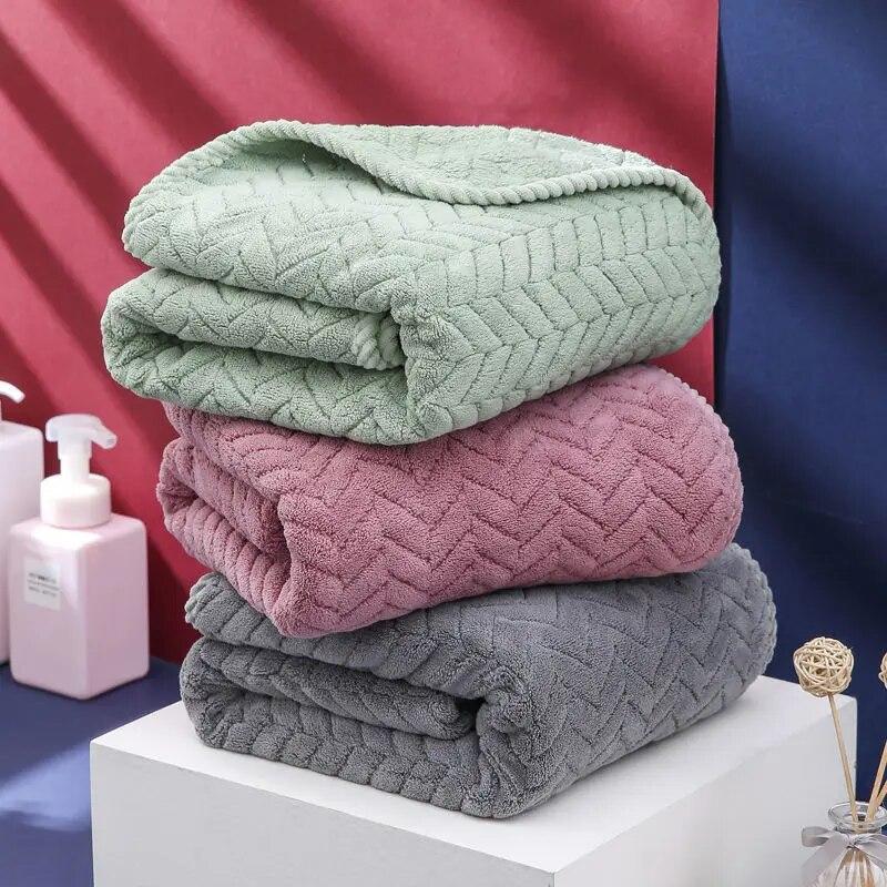 Thickened Towel That Won't Shed Fur, Coral Velvet Quick Drying Hair Towel, Water Absorbing Face Wash Towel