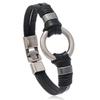 1Pc Fashion Trendy Men's Bracelets, Simple and Versatile Multi-layer Woven Men's Cowhide Bracelets, Street Retro Bracelets