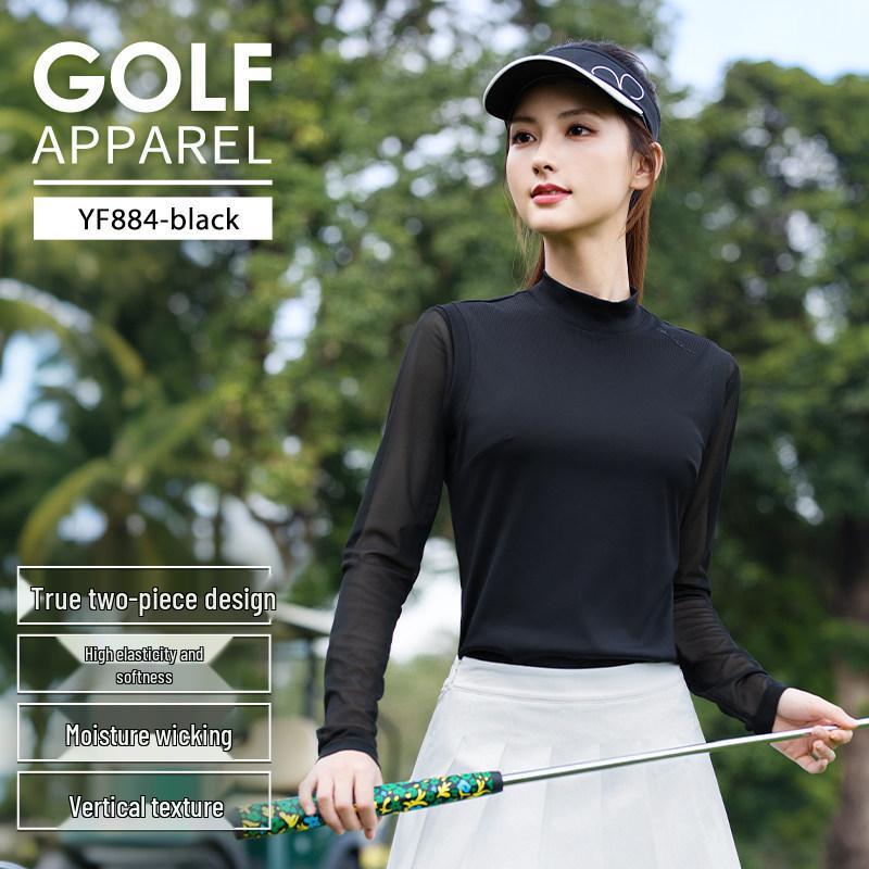 Women's 2026 Spring/Summer Golf Sportswear: Breathable Long Sleeve T-shirt & Top Two-Piece Set