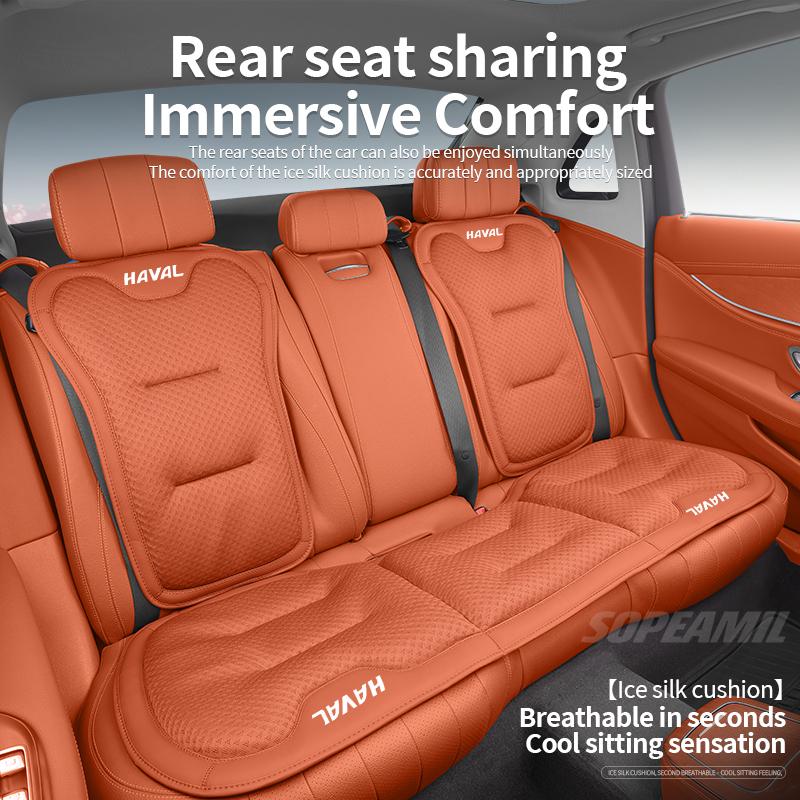 Car Seat Cushion Cover Ice Silk Seat Protector Pad For HAVAL H6 JOLION HEV H3 H2 F7 H9 H5 M4 GWM DARGO X-DOG Auto Accessories