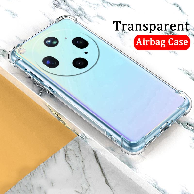 For OPPO Find X9 Ultra Case Air Protection Silicone Clear Transparent Shockproof Housing for OPPO Find X9 Ultra Phone Casing