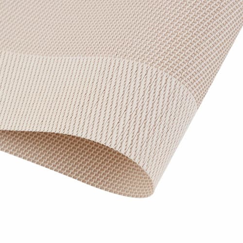 Topfinel Placemats, Stylish, Nordic Design, Available in 6 Colors, Waterproof, Stain-Resistant, Insulating, Non-Slip, Easy to Clean, PVC, Light Coffee