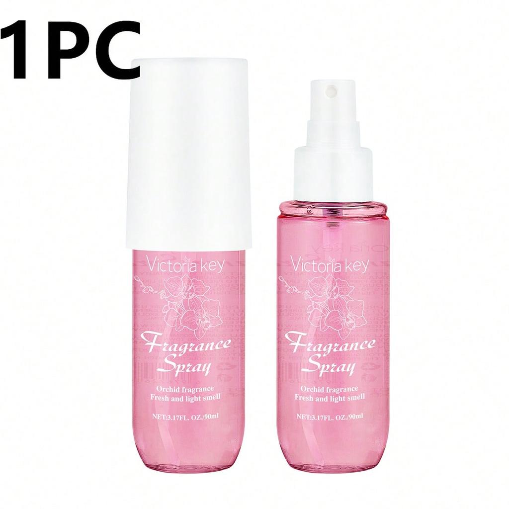1PC 90ml Natural Vanilla Spray Perfume, Body Hair Fragrance, Alcohol Free, Five Kinds Of Flower Frag