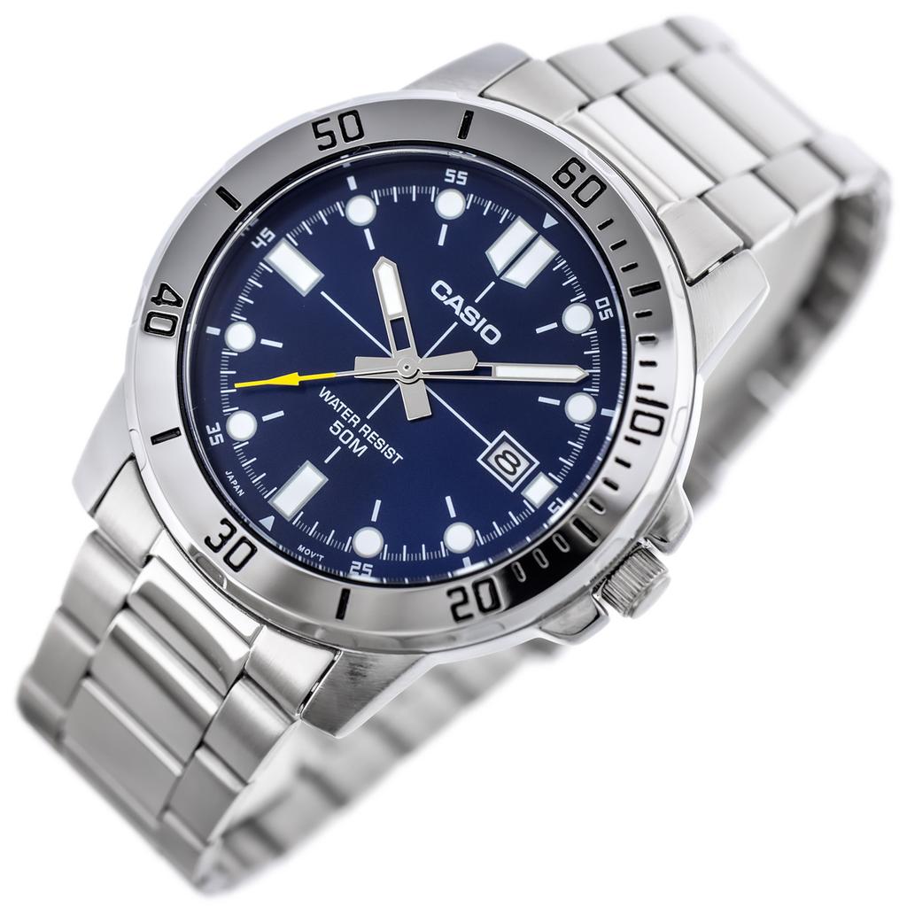 OROLOGIO DA UOMO CASIO MTP-VD01D-2E (zd185c) + SCATOLA