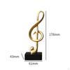 Bull Sculpture Home Decor Tabletop Decoration Crafts Ox Abstract Statue Cattle Figurine Music Note