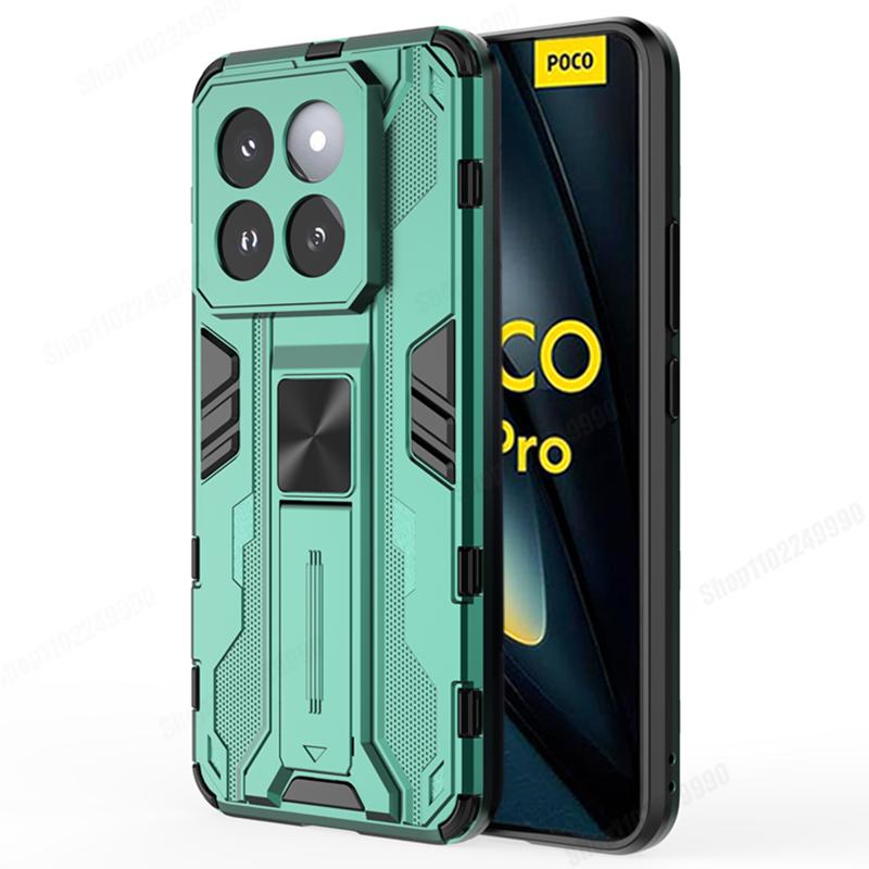 Custodia Magnetica Corazzata Antiurto Per Poco F6 Pro F5 F4 GT Coque Per Poco X6 X5 Pro X4 GT X3 NFC M3 M4 Pro Supporto Rigido Copertura per Telefono