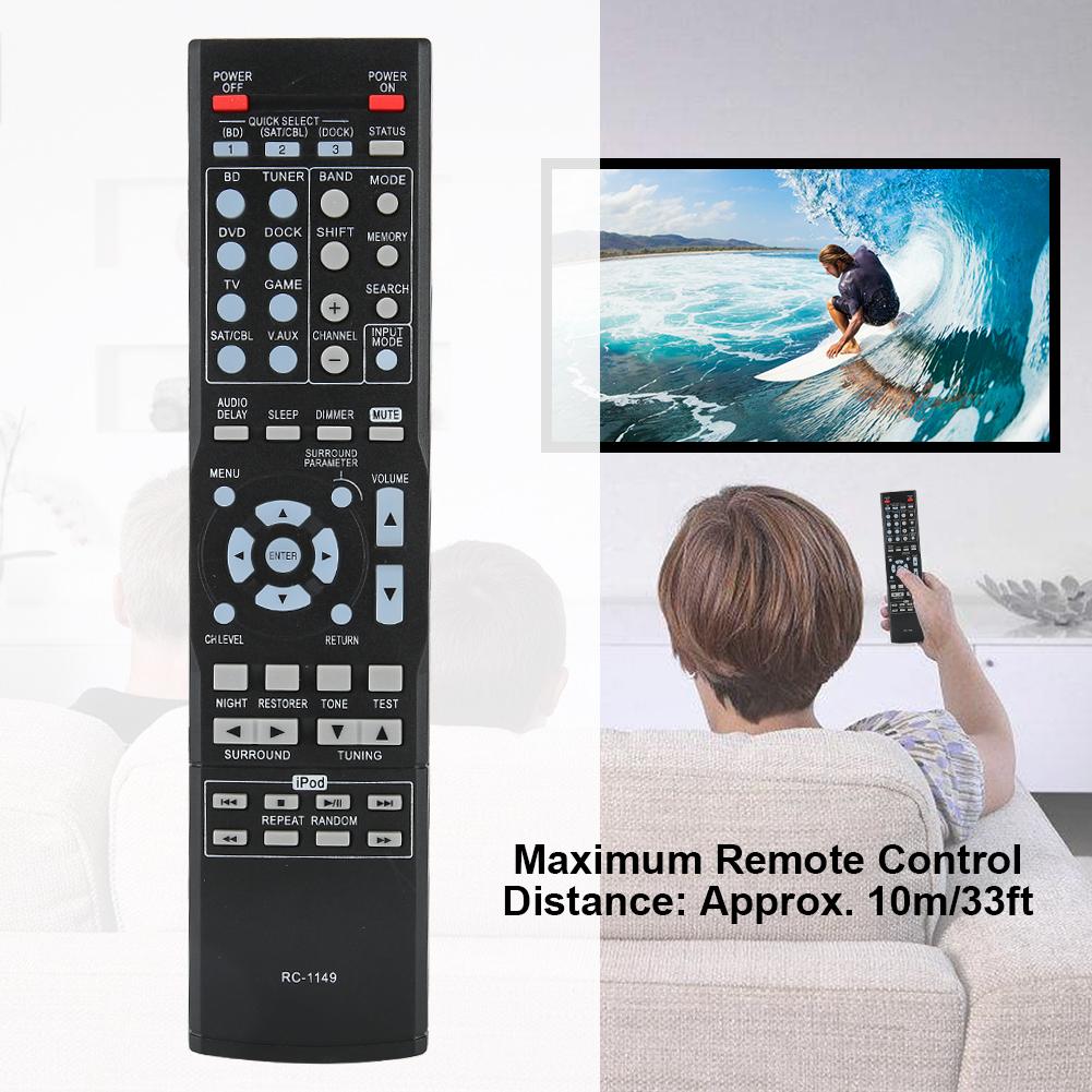 ABS Durable Wear Resistant Black Controller Remote Control Replacement Accessory for DENON RC 1149