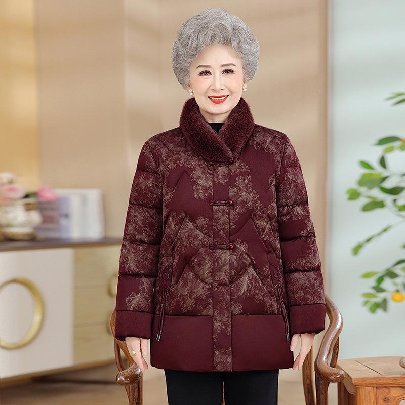 

Новые зимние хлопковые куртки для женщин и бабушек - с бархатом, теплые, утолщенные модели 4XL (suggested 70-80kg)