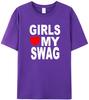 Футболка с надписью S LOVE MY SWAG  Смешные хлопковые novelty футболки Streetwear Хип-хоп Повседневный топ