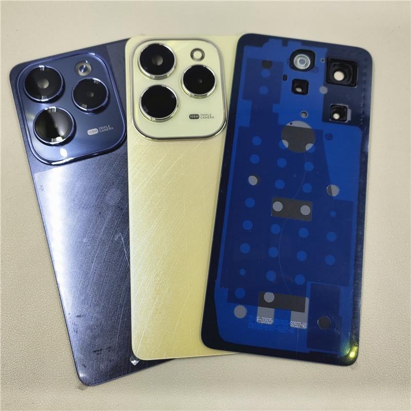 10Pcs/lot Battery Back Cover For Infinix Hot 40 Pro Rear Door Housing With Adhesive Sticker Repair Parts