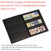 10 Pages 20 Sides Stamps Collection Album Empty Stamps Collecting Storage Book Collection Booklet Organizer Album