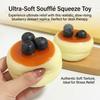 Souffle Cake Stress Relief Toy Super Soft High-elasticity Silicone Design For Office Home Use