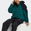 adidas Colorblock Zipper Elastic Cord Hooded Sports Jacket Men’s Green