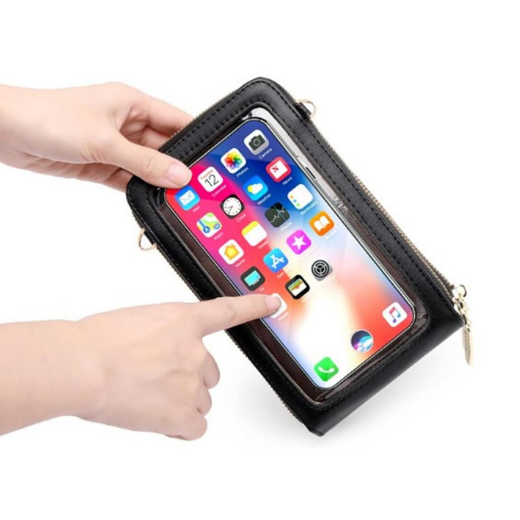 Petit Germe operation supported while inside Smartphone shoulder smartphone mobile phone smartphone smartphone pouch [Petit-Germe] [Touch / 2way] bag,