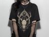 Mystischer Hirschschädel Goth Grafik T-Shirt, Dunkles Cottagecore Hexen-Shirt, Forestcore Gothic Kleidung, Dunkles Bohemian Oberteil, Hexiges Geschenk für Sie