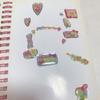 Used Sticker Book Heisei Retro Plump Glitter Shakashaka Transparent Doumori Lolita